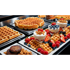 Deluxe Continental Yogurt Parfait & Waffle Bar