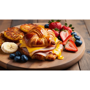 Ham and Egg Cheese Croissant